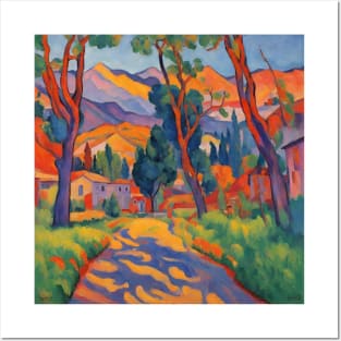 peaceful town les Fauves fauvism art Posters and Art